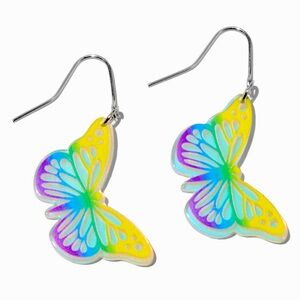 Ombré Butterfly 1.5" Drop Earrings - NWT
